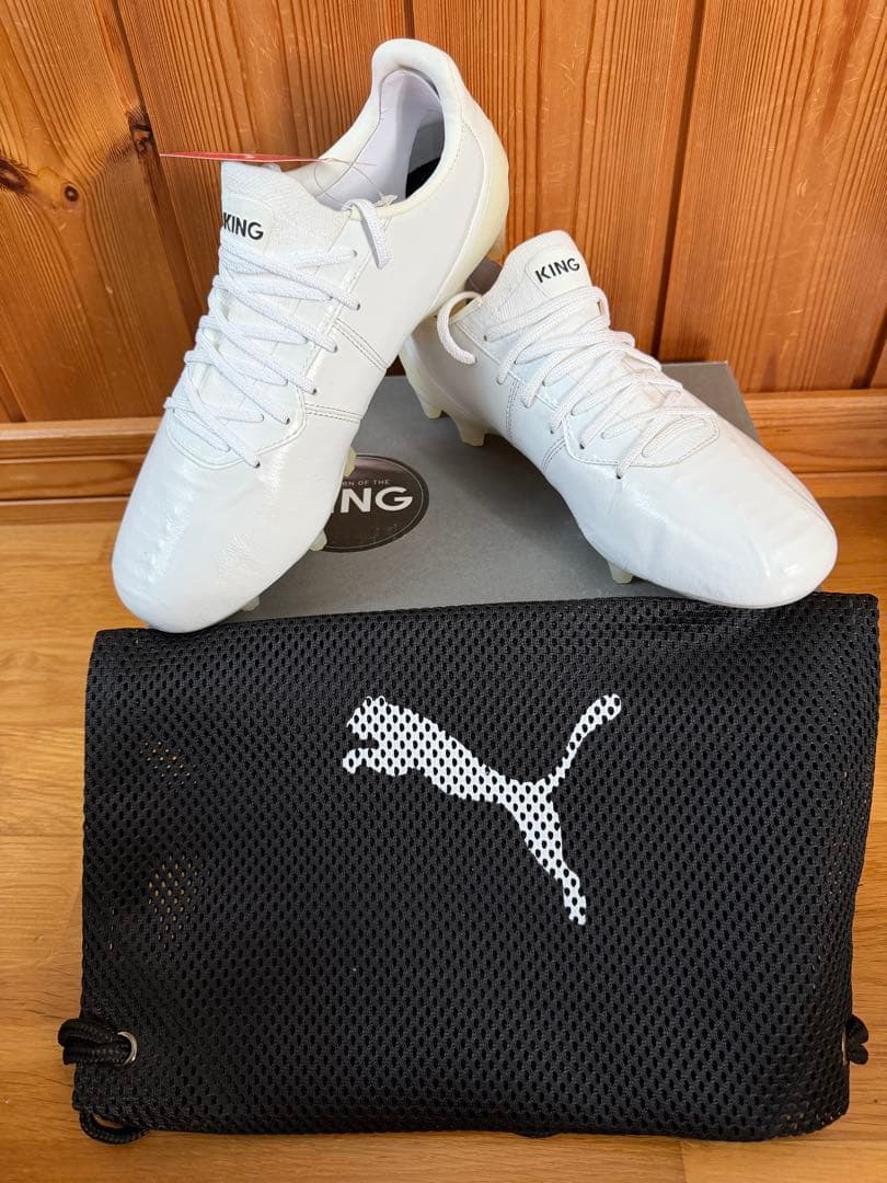 PUMA KING サッカーシューズ ホワイト FG 25.５cm