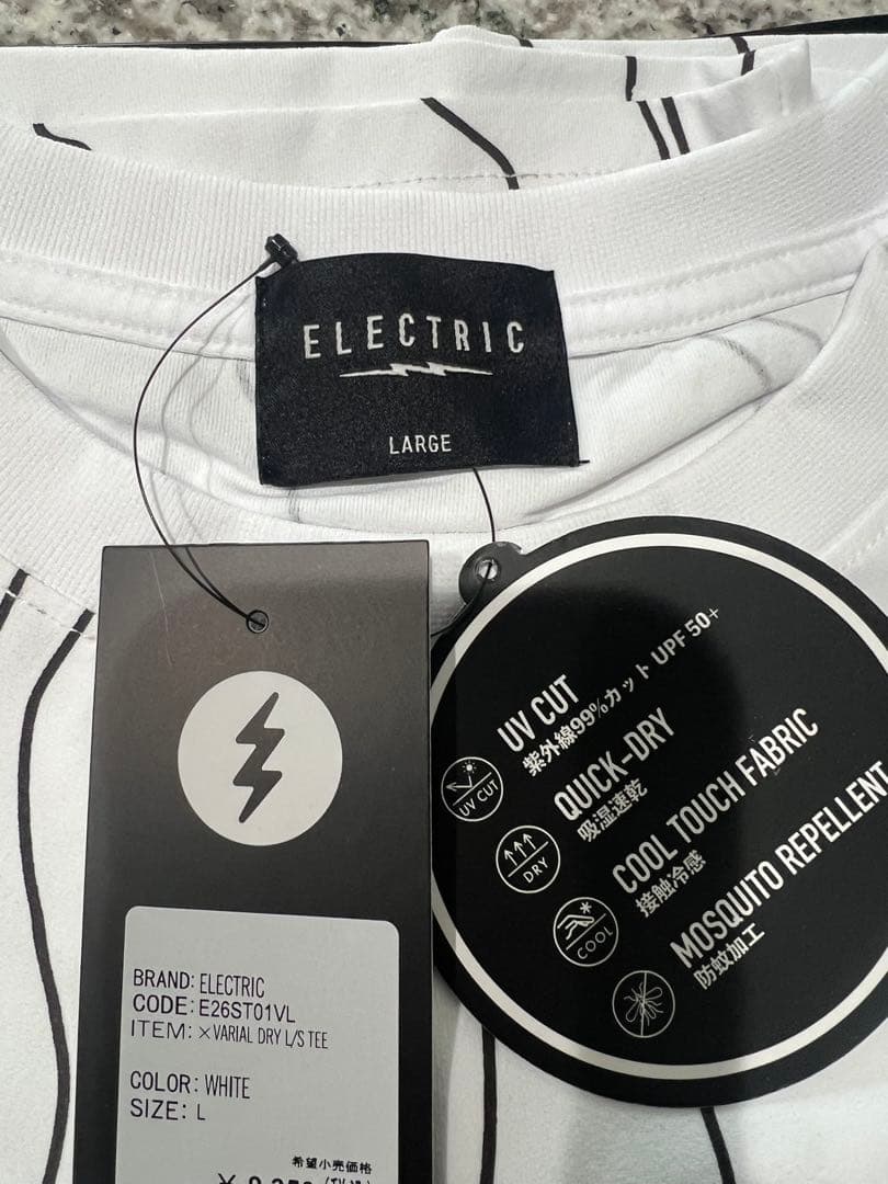 DRT ELECTRIC DRY L/S TEE サイズL エレクトリック